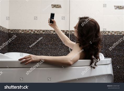 Brunette Doing Her Sexy Photo While Stock Photo 349091681 Shutterstock