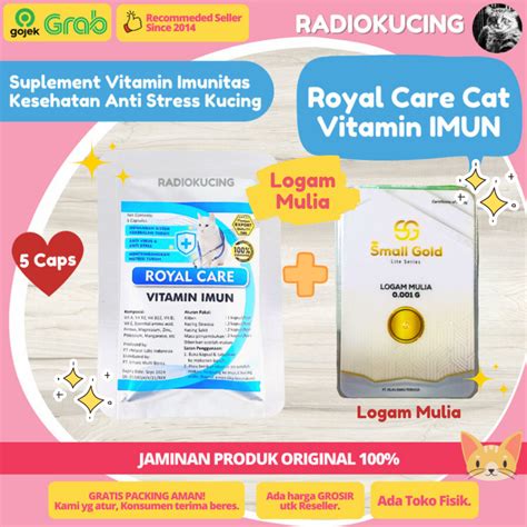 Jual Royal Care Cat Vitamin Imun Caps Kapsul Sachet Suplement