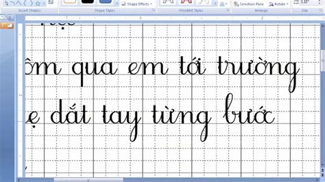 Hướng Dẫn Tạo Dòng Kẻ ô Ly Và Chữ Viết Tay Tiểu Học Trên Powerpoint