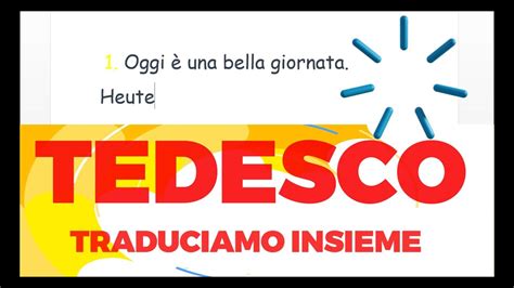 TEDESCO ITALIANO PER PRINCIPIANTI LEZIONE 12 FRASI FACILI DA CAPIRE