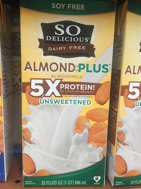 So Delicious Almond Plus Almond Milk Unsweetened Everything Else