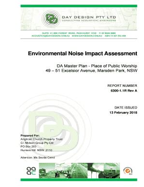 Fillable Online Environmental Noise Impact Assessment Fax Email Print