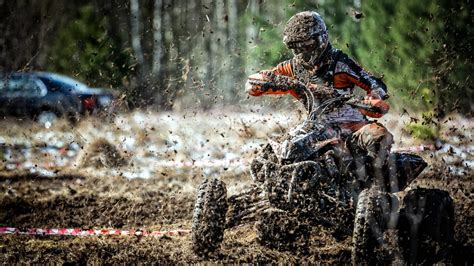 Fond D Cran Des Sports Boue Motocross Courses Enduro Quad