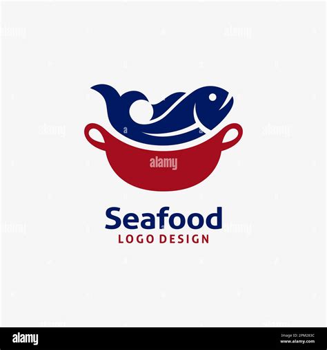 Seafood Logo Design Stock Vector Image Art Alamy