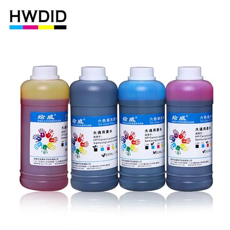 Hwdid 500ml Black Universal Dye Ink Refill Kit For Ink Cartridge Ciss For Hp For Canon For Epson