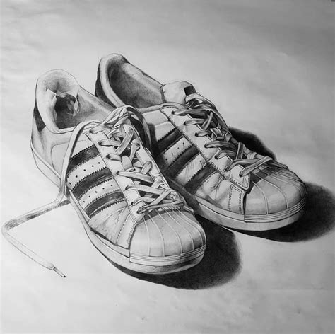 Observational drawing of shoes, me, pencil, 2019 : r/Art