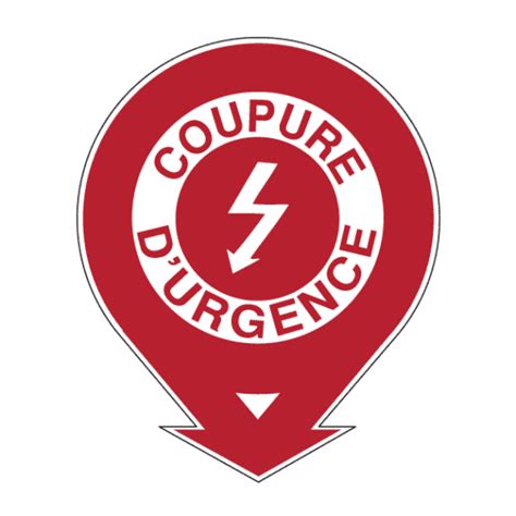 Panneau Picto Coupure d Urgence Sécurité Incendie