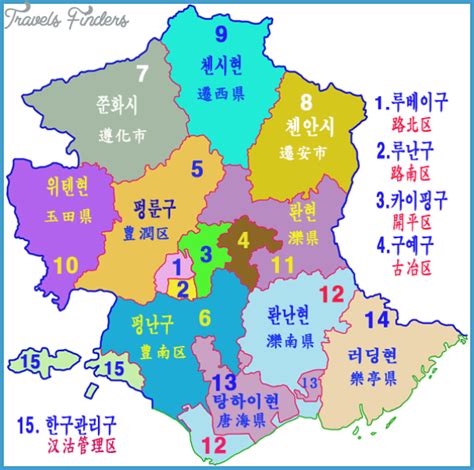 Tangshan Map Travelsfinderscom