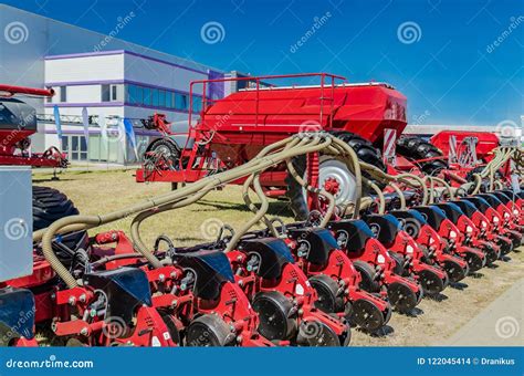 Modern Tractor for Agriculture on the Farm with a Powerful Motor Stock Photo - Image of farm ...