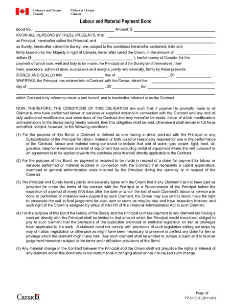 Fillable Online Labour And Material Payment Bond Fax Email Print