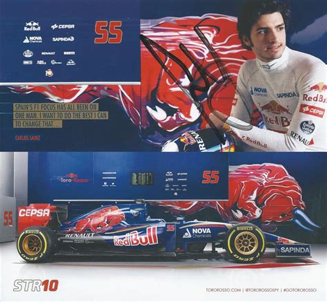 TORO ROSSO - F1 DRIVERS AUTOGRAPHS