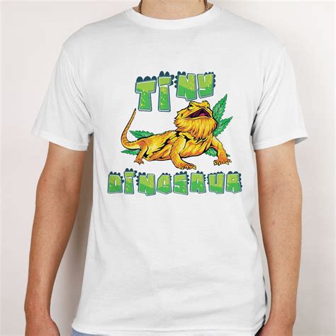 Bearded Dragon Shirt Tiny Dinosaur With Dandelion Shirt Dad Mom Gifts