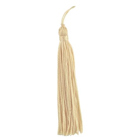 Set Of 10 Ivory Chainette Tassel 4 Inch Long With 1 Inch Loop Basic Trim Colle Traditional