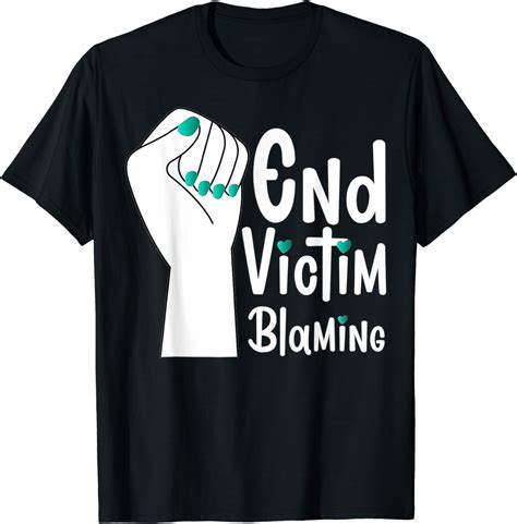 End Victim Blaming Survivors Support Seual Assault Awareness T Shirt