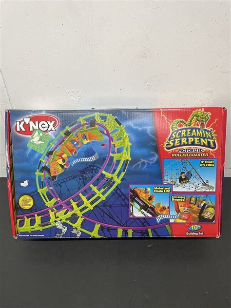 K NEX Screamin Serpent Motorized Roller Coaster 63153 BRAND NEW NEVER