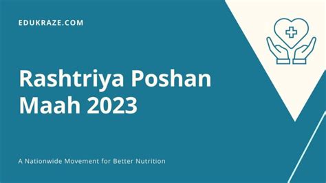 6th Rashtriya Poshan Maah 2023: A Nationwide Movement For Better ...