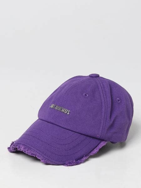 JACQUEMUS Cappello La Casquette Artichaut In Cotone Viola Cappello