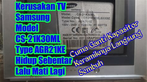 Kerusakan Tv Samsung Mati Standby Atau Gagal Hidup Youtube