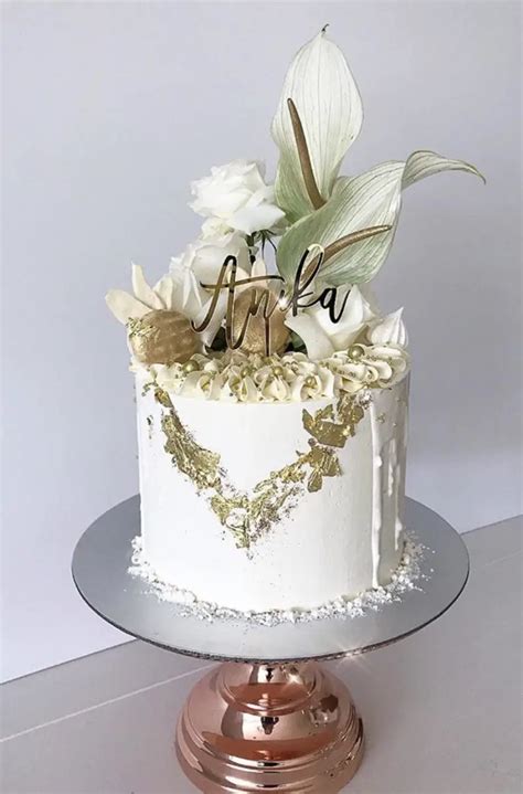 20 Elegant White And Gold Cake Designs The Wonder Cottage