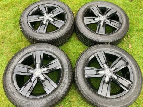 17” Vw Transporter T6 T5 Alloy Wheels T32 T30 Hankook Tyres In