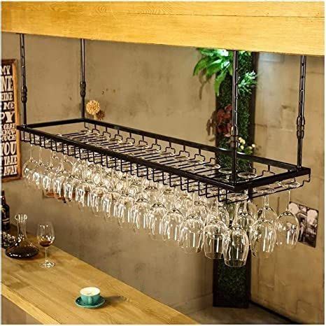 Wine Bar Wall Rack For Bar Kitchen Hanging Wine Glass Holder Creative