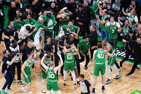 Celtics Rout Mavericks To Win Record Th Nba Championship South