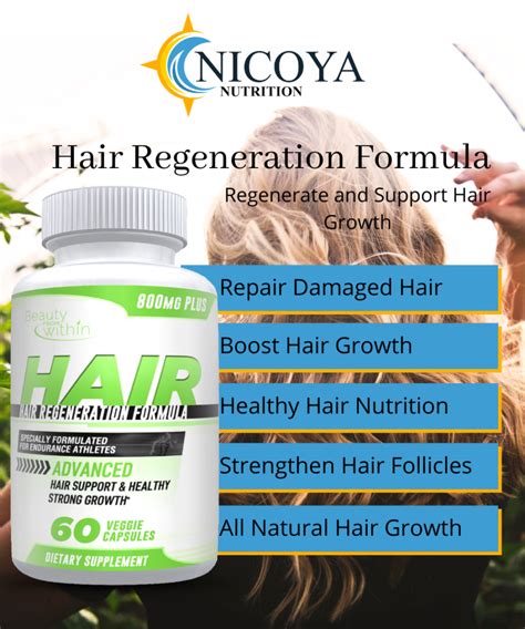 Natural Hair Regeneration Vitamin Supplements | Nicoya Nutrition