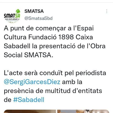 J Carles Sallas On Twitter Rt Alexverdejo Sbd L Empresa Smatsa