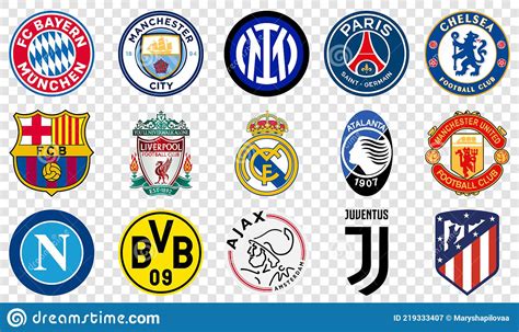 Logo De Clubes De F Tbol Europeos Fotograf A Editorial Ilustraci N De