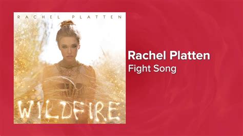 Rachel Platten Fight Song Official Audio Love Songs Youtube