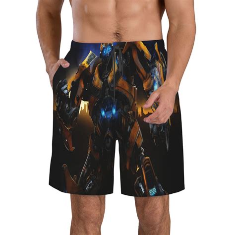 Men S Transformers Beach Shorts Hot Summer Swim Trunks Sports Running Bathing Suits With Mesh