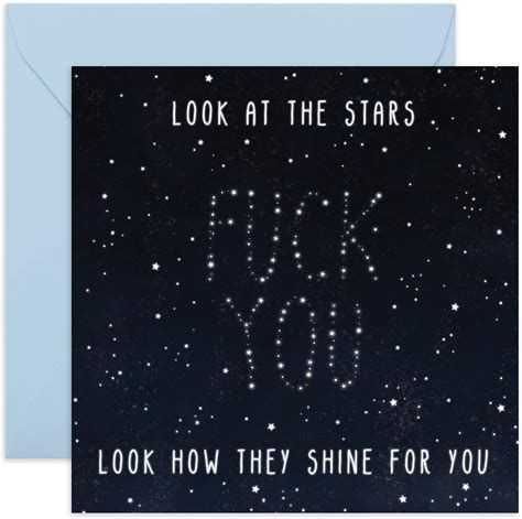 Central 23 Funny Birthday Card Look At Stars Rude Birthday Card For Brother Or Sister