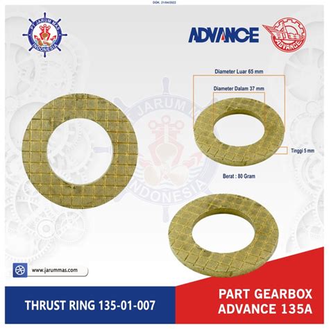 Thrust Ring 135 01 007 Adv Pt Jarum Mas Indonesia General Spare