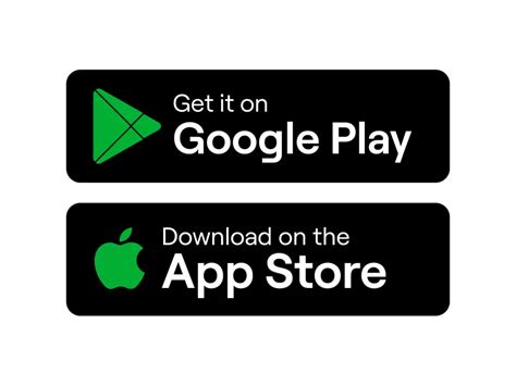 Green Google Play And App Store Button Logo Png Vector In Svg Pdf Ai