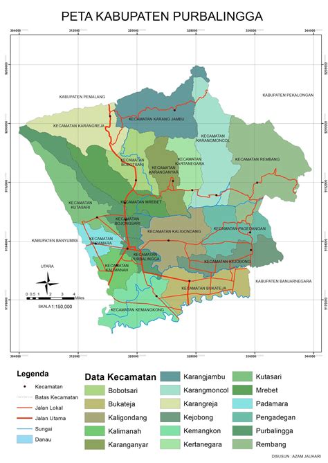 Peta Kabupaten Purbalingga