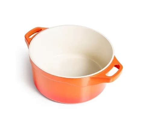 Panela Caçarola Revestimento Cerâmico 24cm Laranja Le Cook Casa do