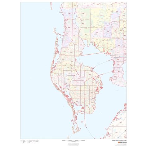 Zip Code Map Of Pinellas County Florida | Maps Of Florida