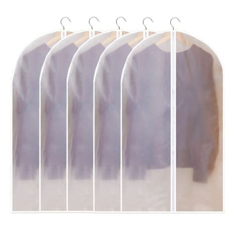 Garment Bag Hanging Clothes Cover Bags Clear Full Zipper Suit Bags For