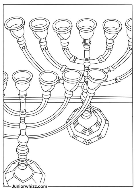 Free Menorah Coloring Pages 13 Printable Pdfs