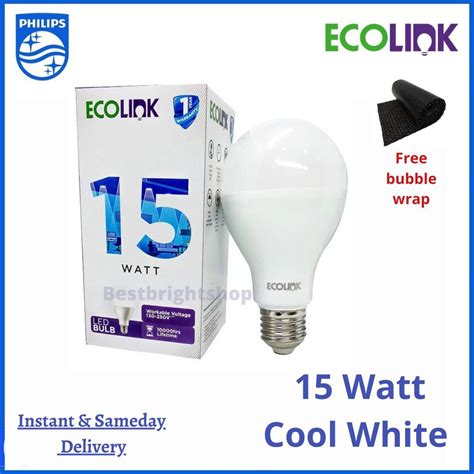 Ecolink Ledbulb Bulb W Watt Wat E K Cahaya Putih