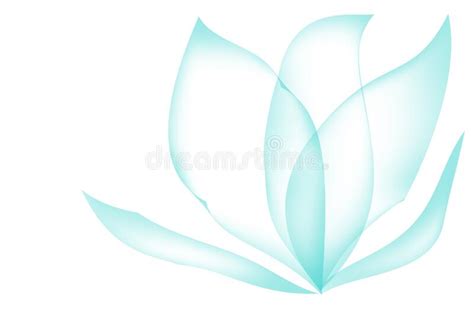 Light Blue Line Art Design White Background Stock Illustration - Illustration of foliage, design ...