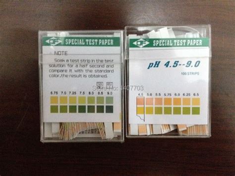 Free Shipping Wattson/ gastric pH paper/urine ph/ sliva ph strip/ph 4.5 9/ph indicator-in PH ...