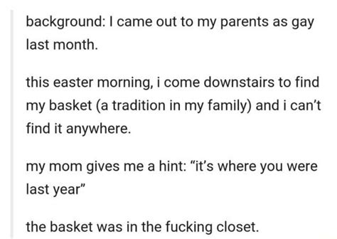 The Basket Was In The Fucking Closet R Thathappened