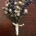 Dried Lavender Buttonhole Dried Gypsophila Boutonniere Dried Flower