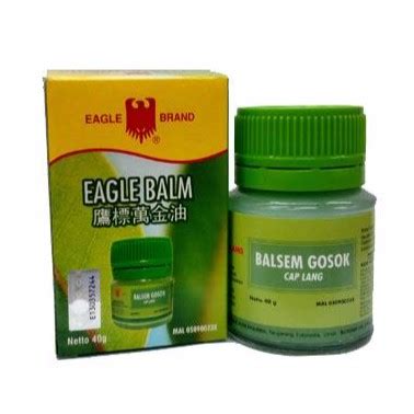 Eagle Brand Balsem Gosok Cap Lang 20g 40g Shopee Singapore