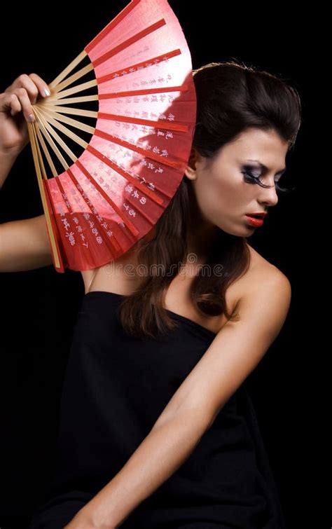 Nude Woman With Fan Stock Photo Image Of X