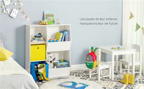 Songmics Meuble De Rangement Pour Jouets Et Livres Tag Re Enfant