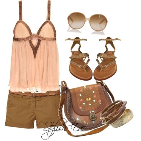 Bonita combinación de marrón y nude Fashion Summer fashion Stylish eve