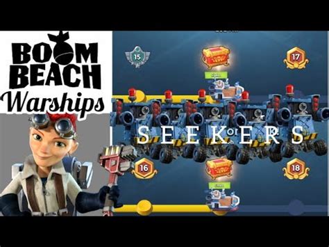 Day 1 SEEKERS Rank 17 With HERO 1 Boom Beach Warships Season 54