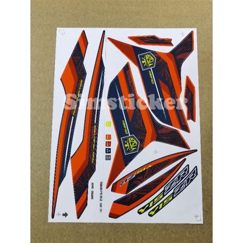 Yamaha Y15zr Y15 Ysuku Stiker Sticker Body Stripe Cover Set 11